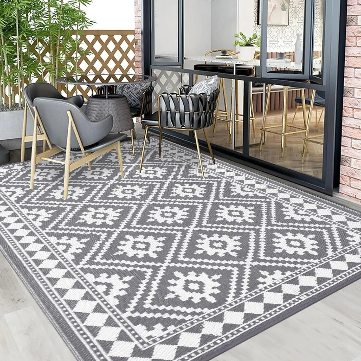 outdoor teppich boho 80x120cm