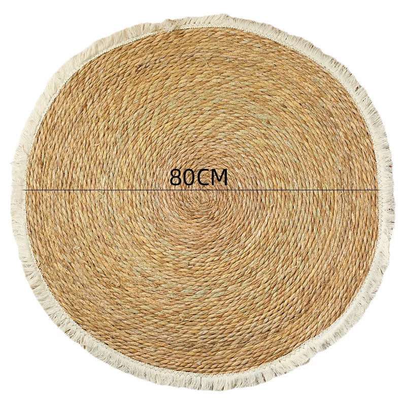 runder teppich jute 80cm