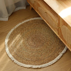 runder teppich jute 80cm