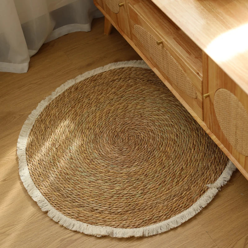 runder teppich jute 80cm