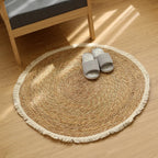 runder teppich jute 80cm
