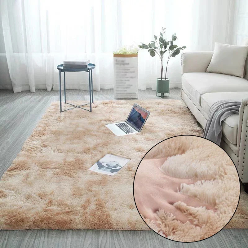 shaggy teppich beige