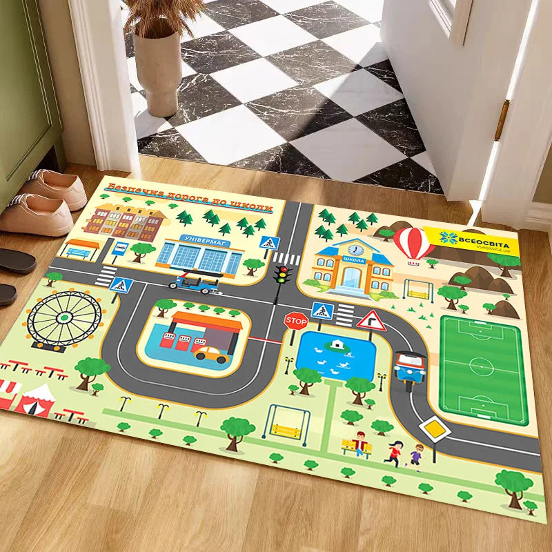straßen spielteppich 40x60cm