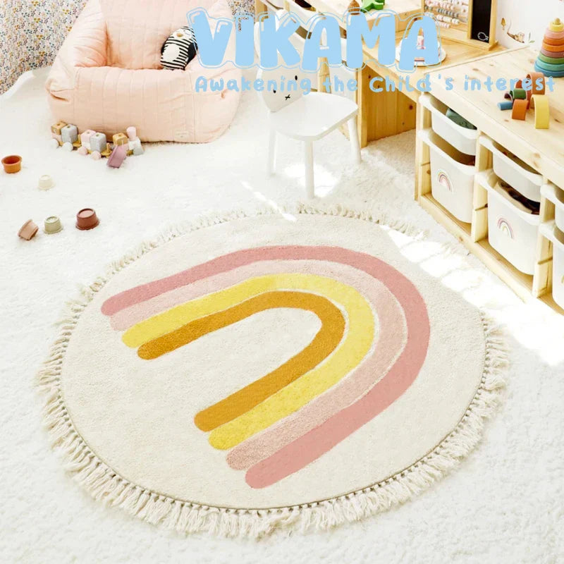 teppich kinderzimmer rund