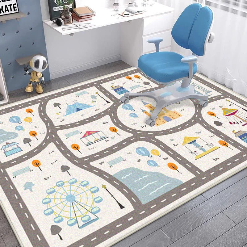 teppich kinderzimmer strassen 60x90cm