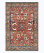 teppich rot vintage 80x120cm