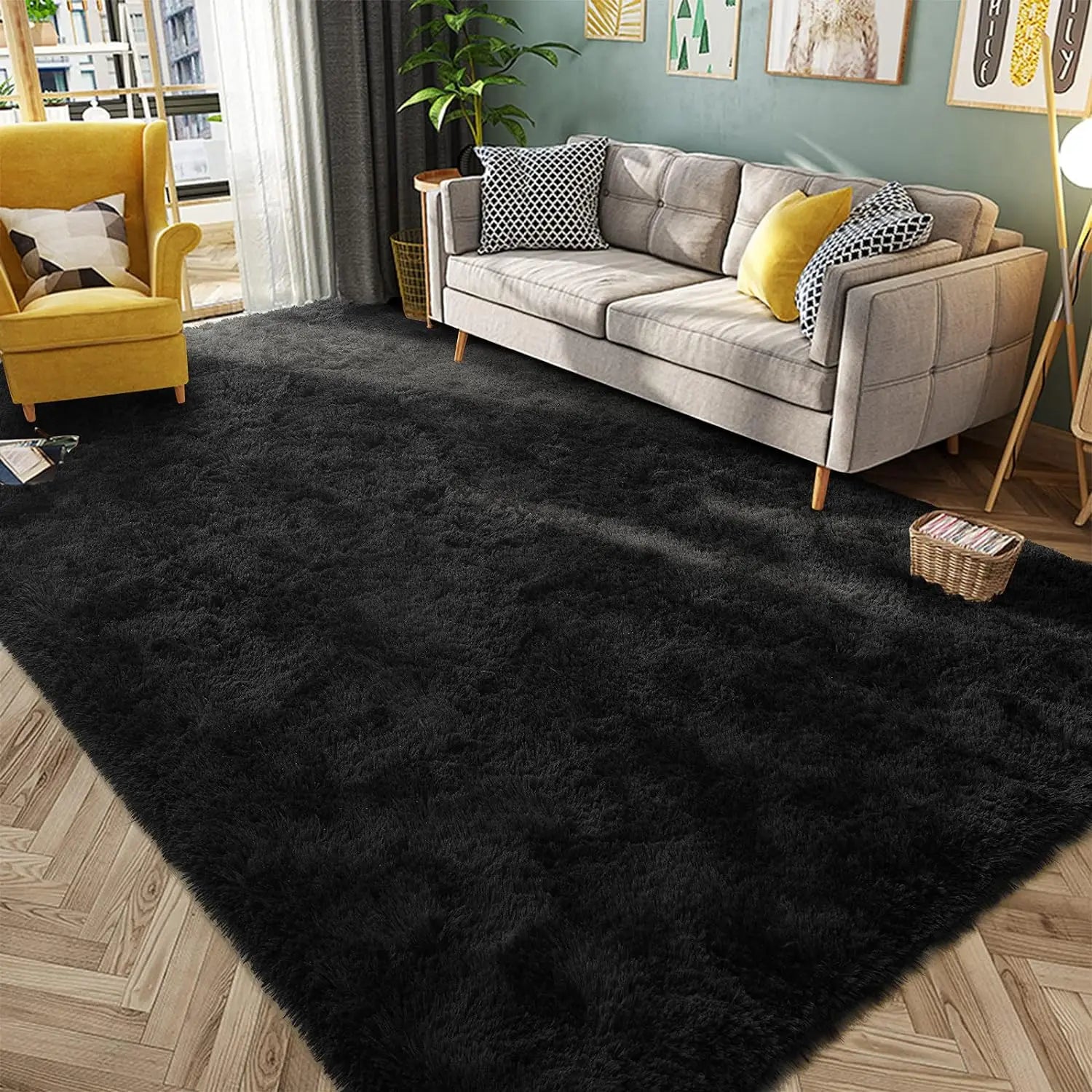 teppich shaggy 40x60cm