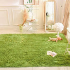 teppich shaggy grün 160x80cm