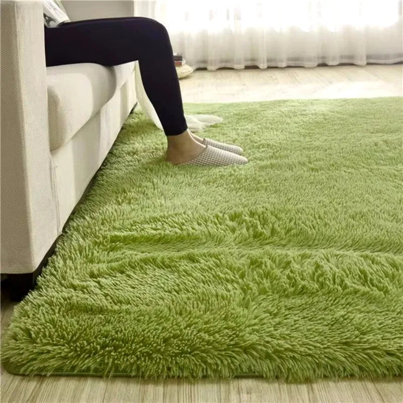 teppich shaggy grün 160x80cm