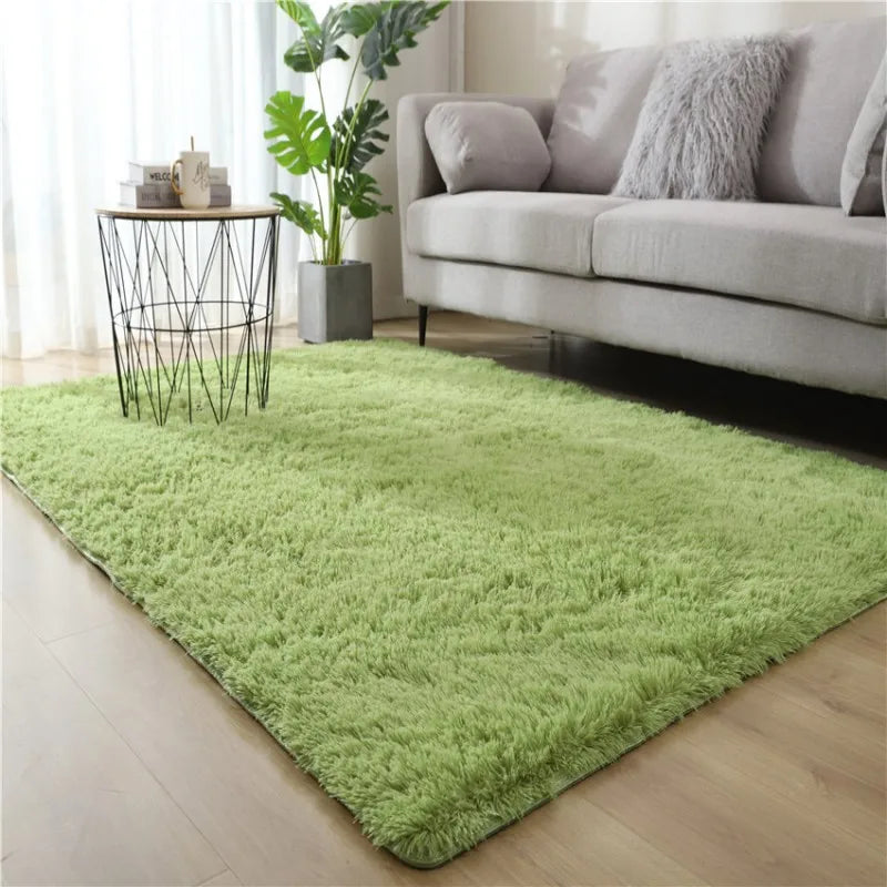 teppich shaggy grün 160x80cm
