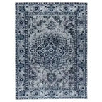 teppich vintage blau 80x120cm
