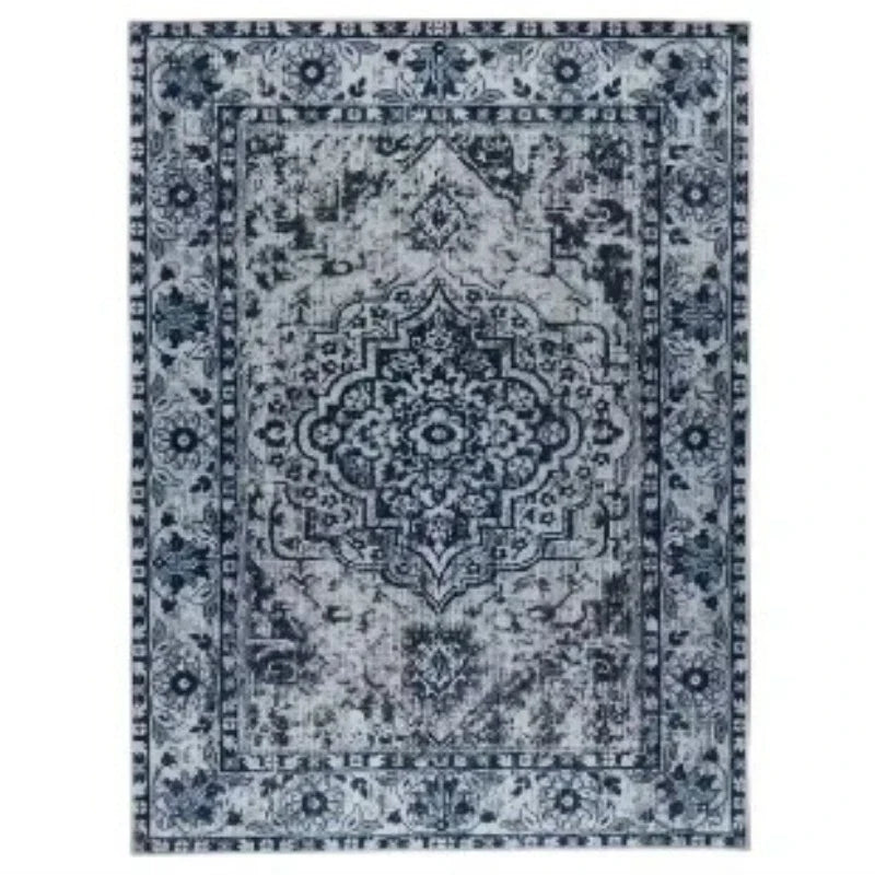 teppich vintage blau 80x120cm