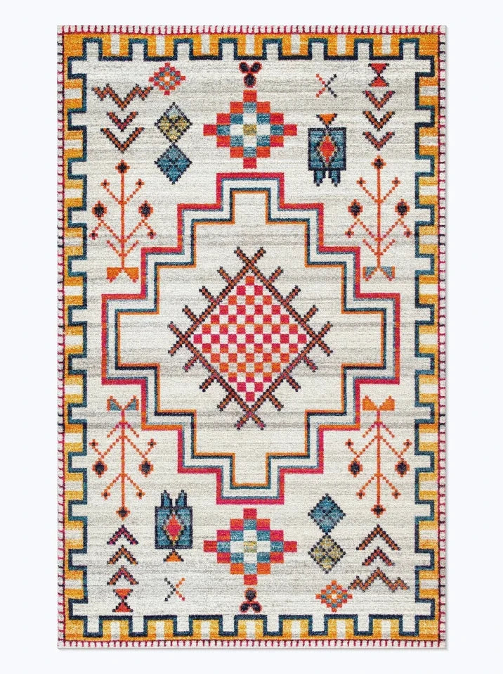 vintage teppich beige 80x120cm