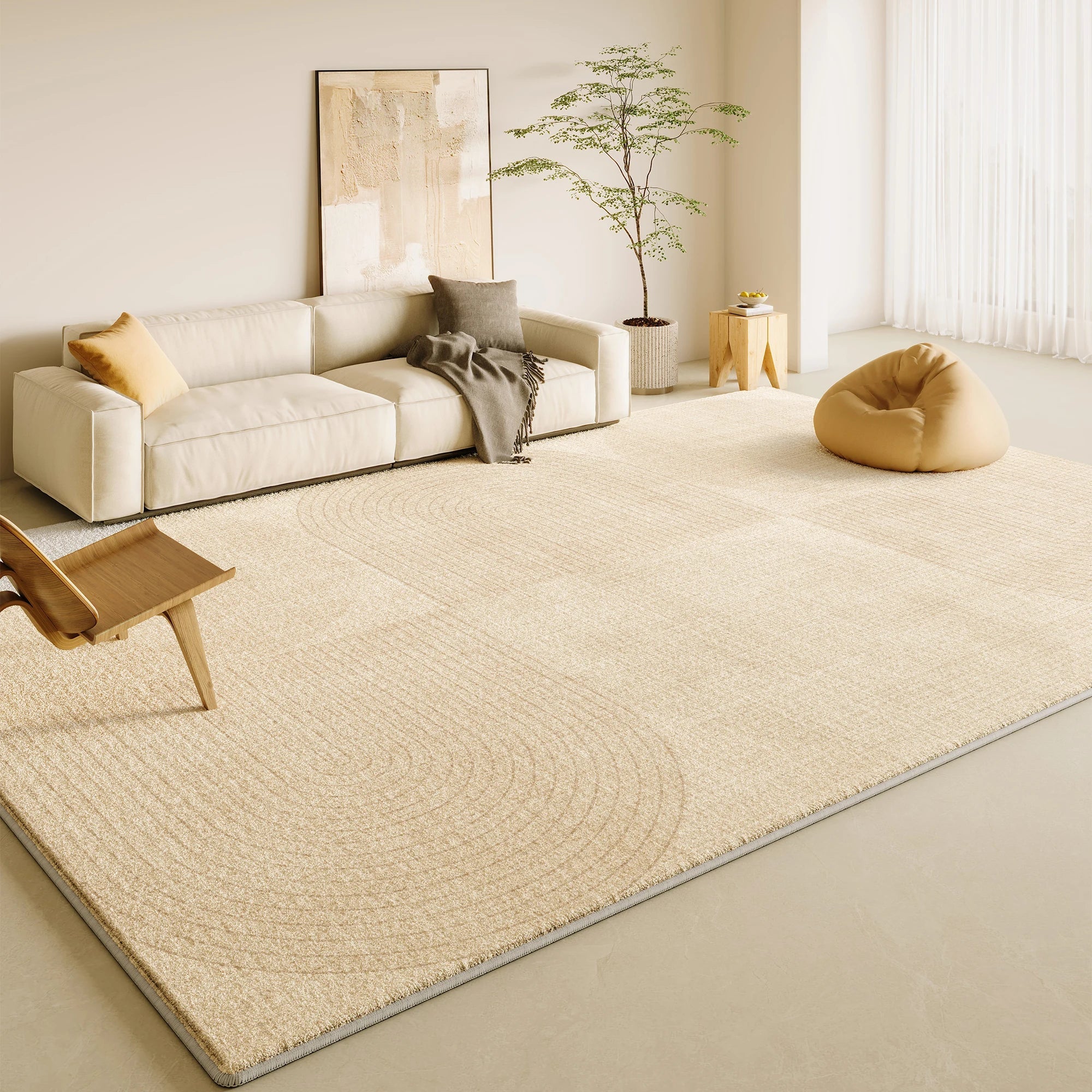 wohnzimmer teppich beige 40x60cm